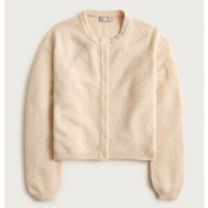 NWT Jcrew Supersoft bubble-hem cardigan Size XL